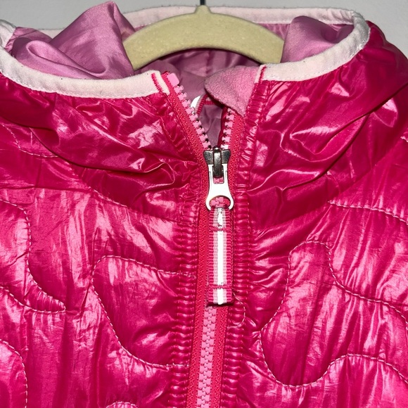 Obermeyer Girls Preschool I-Grow Lovey Winter Puffer Jacket Hot Pink Size 4 - Picture 4 of 7